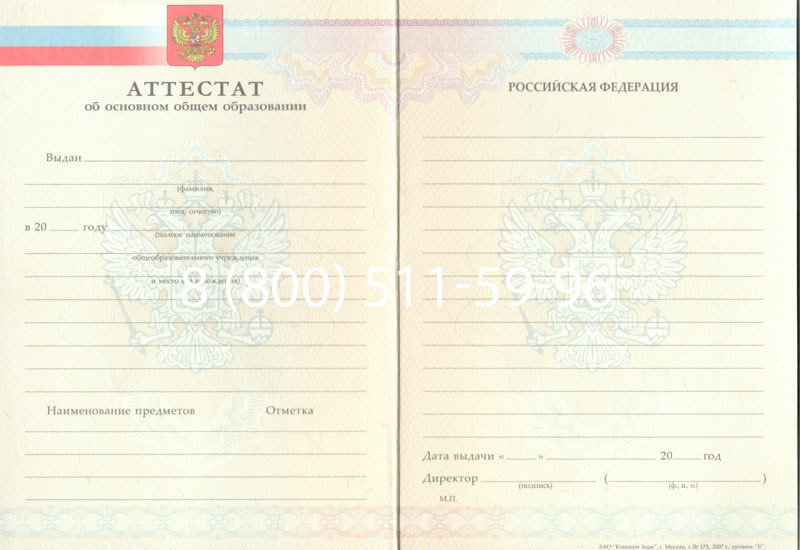 Купить Аттестат за 9 класс 2007-2010 годов в Тольятти Купить Аттестат за 9 класс 2007-2010 годов в Тольятти